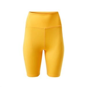 NWT Girlfriend Collective High-Rise Pocket Bike Short in Citrine
